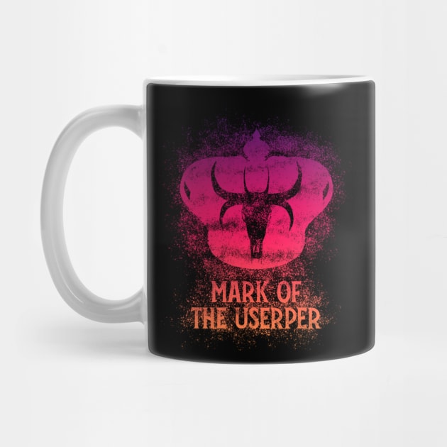 Mark of the Usurper (crimson pattern W/Text) by McNerdic